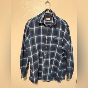 Hobbs Creek Blue Plaid Men's Shirt XL